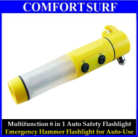 Multi-Function Emergency Hammer LED Flashlight for Auto-Use